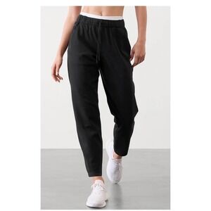 Athleta Black Jogger Pants Womens‎ Size L Drawstring Lounge Activewear